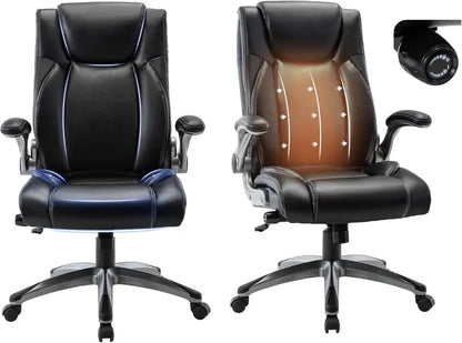 Executive Swivel Office Chair  Upgraded Casters, Adjustable Height & Premium Home/Office Use