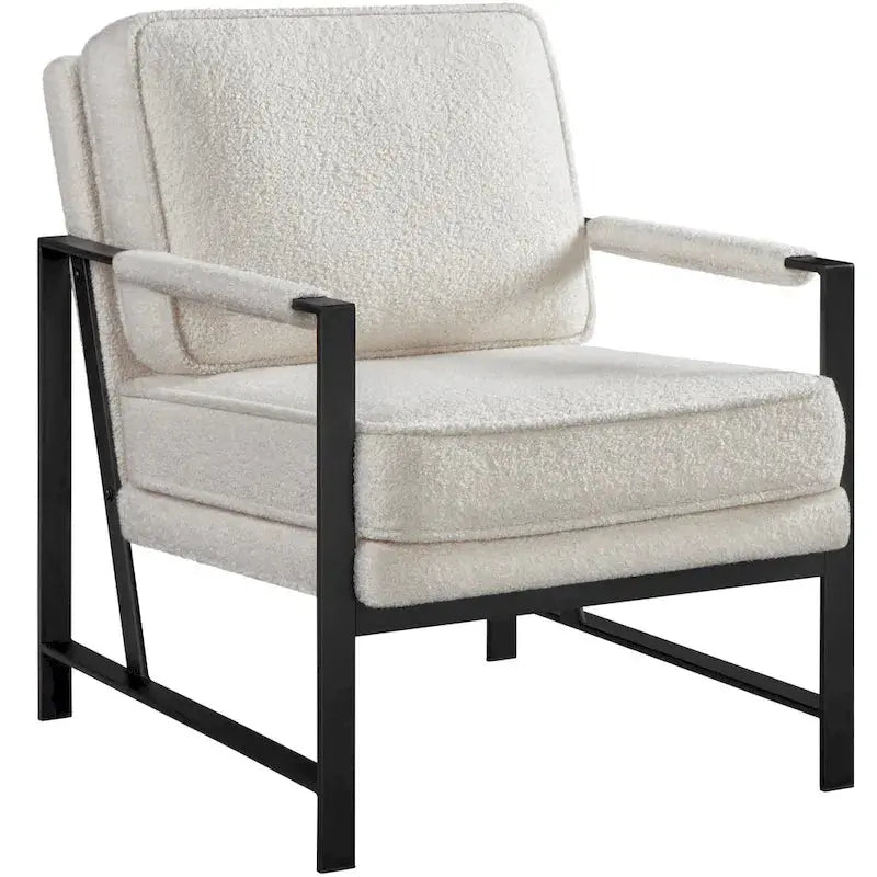 Yaheetech Retro Faux Leather Accent Lounge Chair  Vintage-Inspired Upholstered Seating