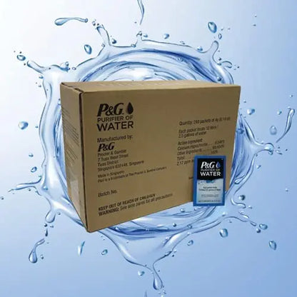 Procter & Gamble Purifier of Water Packets  240 Emergency Water Purification Tablets for Camping & Disasters