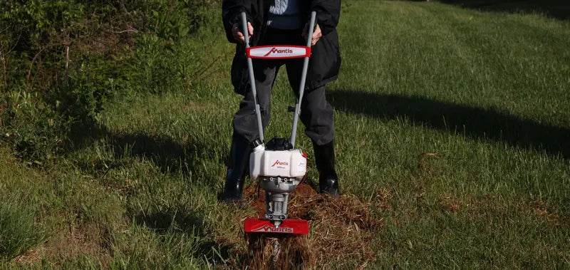 MANTIS 7268 25cc CARB-Compliant Mini Cultivator  9-Inch Front-Tine Tiller
