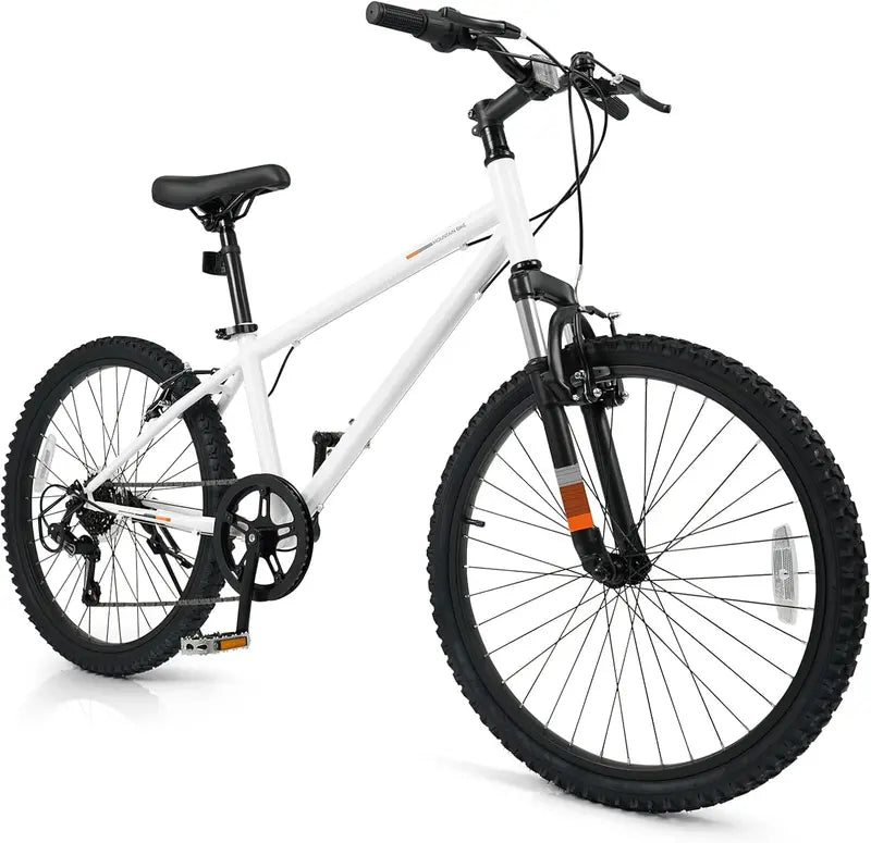 Kids’ 20- and 24-Inch Mountain Bike  6-Speed Drivetrain with Front Suspension Fork