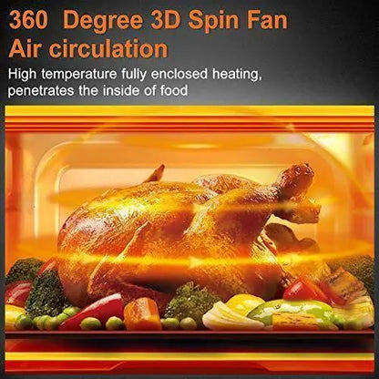 20-Quart 10-in-1 Air Fryer Toaster Oven  1800W Convection Oven with Rotisserie, Dehydrator, ETL Certified