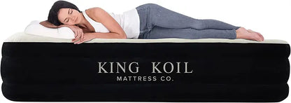King Koil Luxury Air Mattress  Built-in High-Speed Pump, Premium Comfort for Guests or Travel