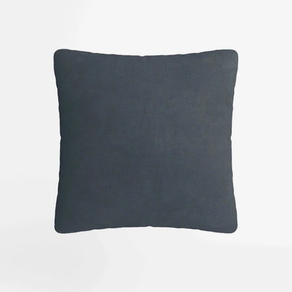 Coussin en velours bleu foncé déhoussable 40x40cm