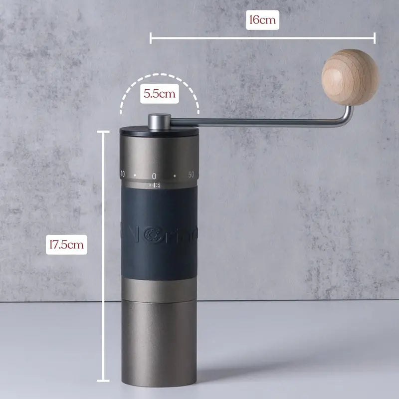KINGrinder K6 Manual Coffee Grinder  Precision Burr Mill with Ergonomic Straight Handle