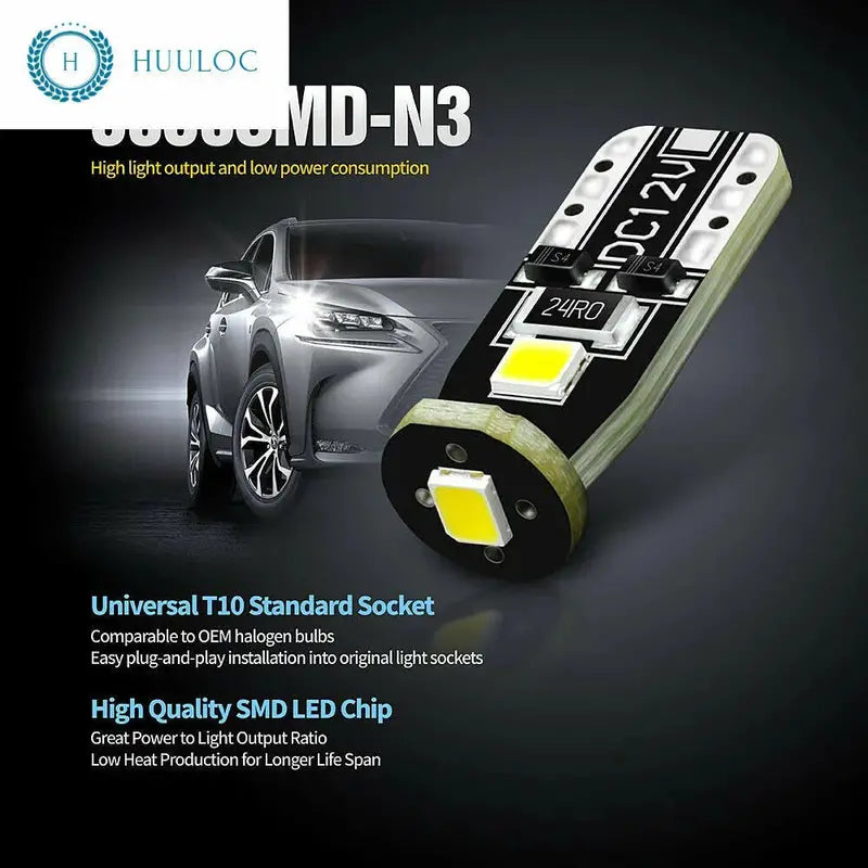 Bright 3030 Chip LED Bulbs for Car Interior Dome, Map, Door Lights
