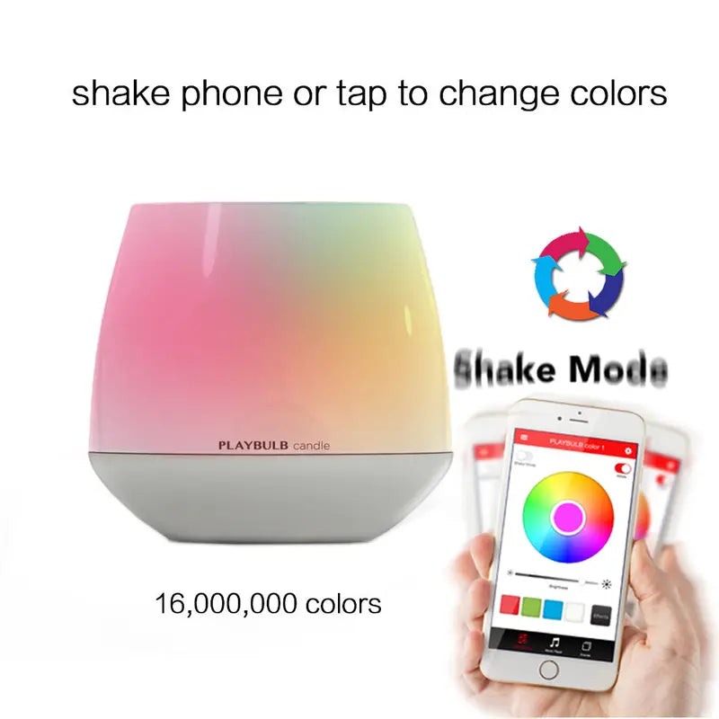 MIPOW PLAYBULB Smart LED Candle Bulb, Dimmable Multi-Color RGB with Bluetooth Control, Ideal for Home Lighting