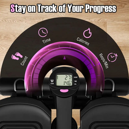 Compact Mini Stepper Machine  Low-Impact Cardio Equipment for Home Fitness and Office Use