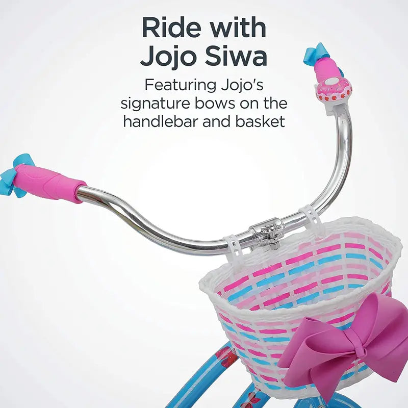 Nickelodeon JoJo Siwa Girls’ Cruiser Bike  20-Inch Light Blue & Pink Design