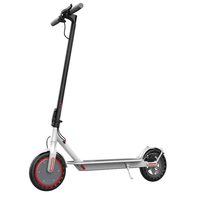 Compact 350W Foldable Electric Scooter Featuring 8.5″ Solid Tires and Quick-Fold Mechanism