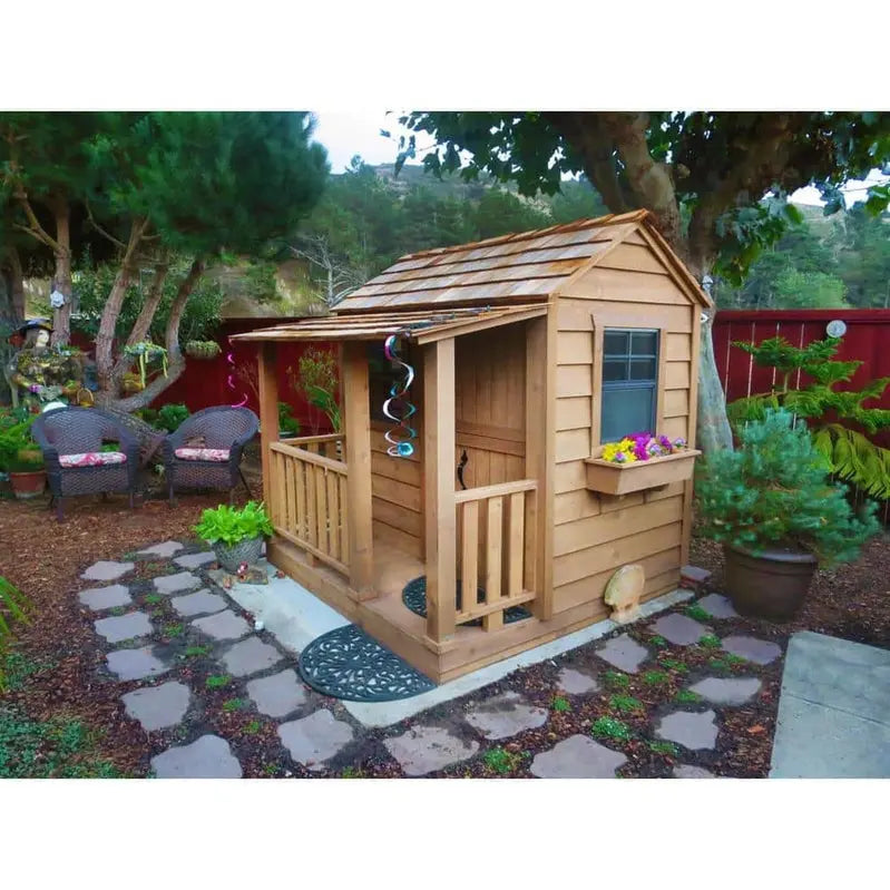Little Squirt Cedar Backyard Playhouse by Outdoor Living Today  6-Foot Wooden Play Structure