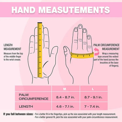 WORKPRO Touchscreen Safety Work Gloves  Terry-Lined, Non-Slip Pink Gloves (M/L)