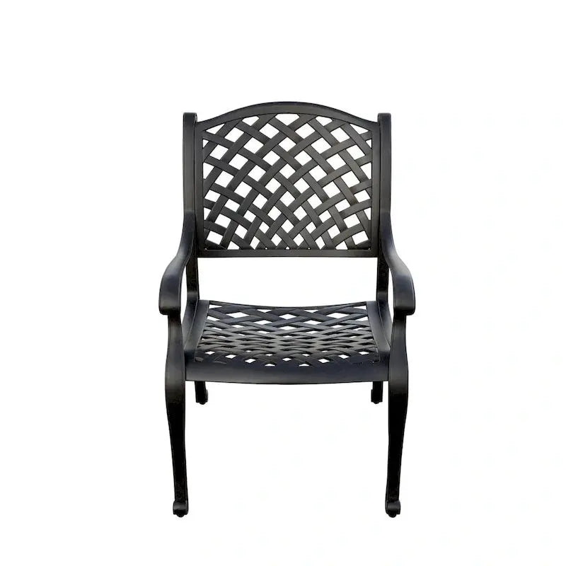 Nassau 11-Piece Outdoor Dining Ensemble  Swivel Rocker Chairs + Extendable Table