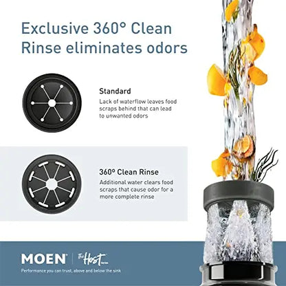 Moen Host Series 3/4 HP Continuous Feed Garbage Disposal with Sound Reduction