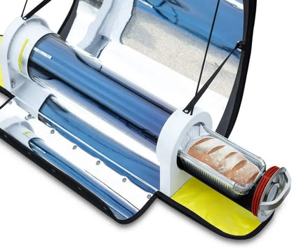 Portable Solar Oven 4.5L by MR-SKL  Stainless Steel, Solar Powered Cooker with Thermometer for Camping, Hiking, Outdoor Cooking