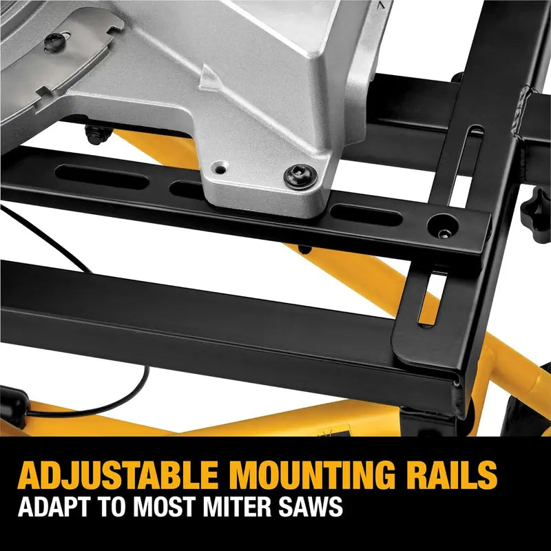 DEWALT DWX726 Rolling Miter Saw Stand, Yellow, Portable with Wheels