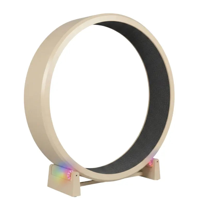 Large-Diameter 48-Inch Exercise Wheel with Non-Slip Black Felt Tread Surface