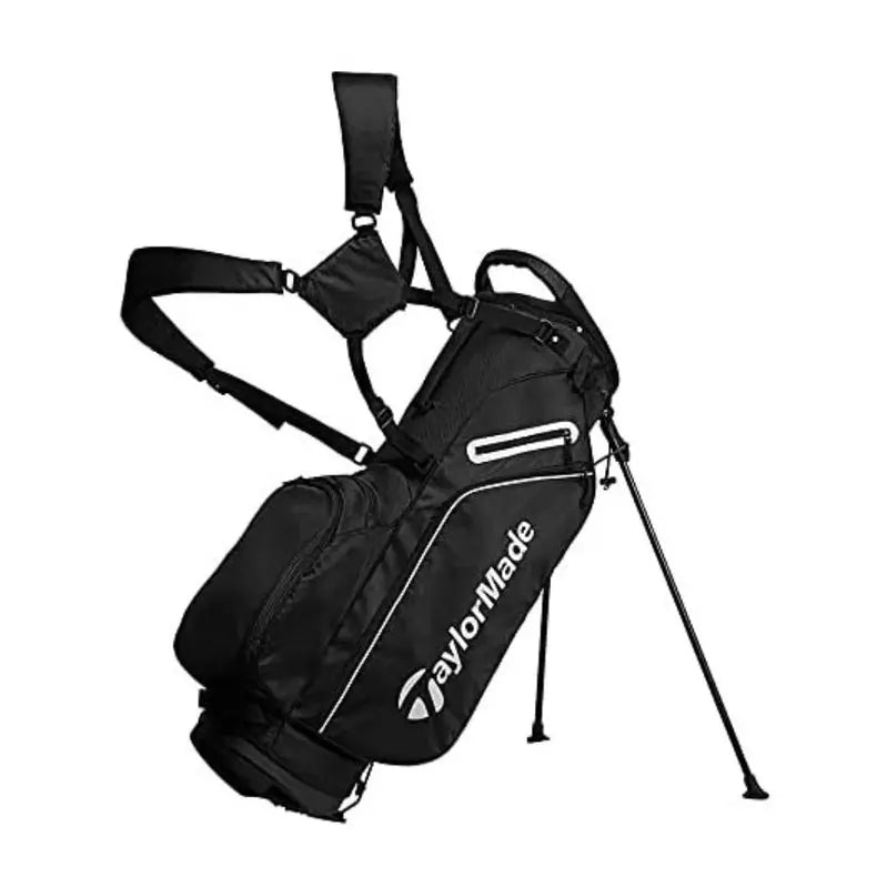 TaylorMade 5.0 Stand Golf Bag — Lightweight, Dual Strap, Black/White Design