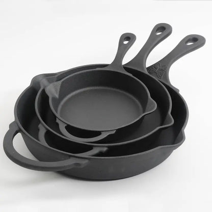 The Pioneer Woman Timeless Beauty Cast Iron Set, 3-Piece Fry Pans