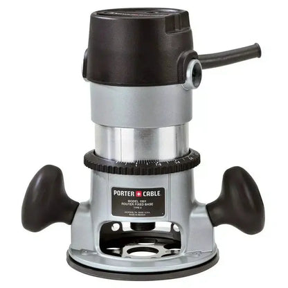 PORTER-CABLE 11-Amp Fixed-Base Router  Precision Woodworking Tool with Depth Adjustment