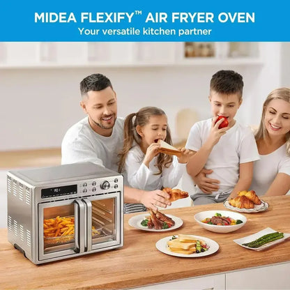 Flexify French Door Toaster Oven Air Fryer — 26.4 QT Extra-Large Countertop Combo with Digital Interface