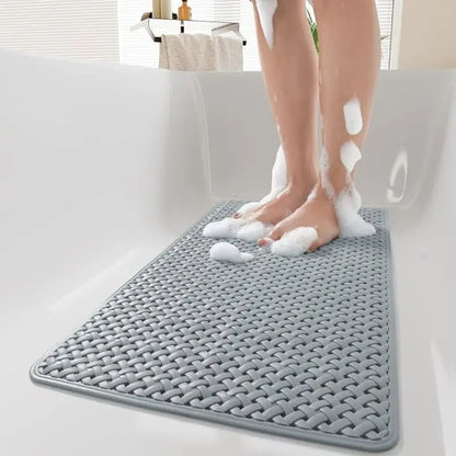 Non-Slip Bathroom Shower Mat with Reinforced Suction Cups