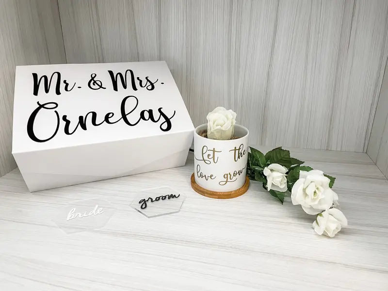 Personalized Ceramic Planter with Custom Text or Design