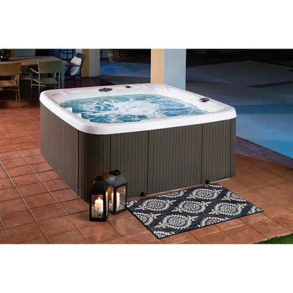Lifesmart LS700DX 7-Person Hot Tub  230V Square Spa with 90 Jets & Ozonator System