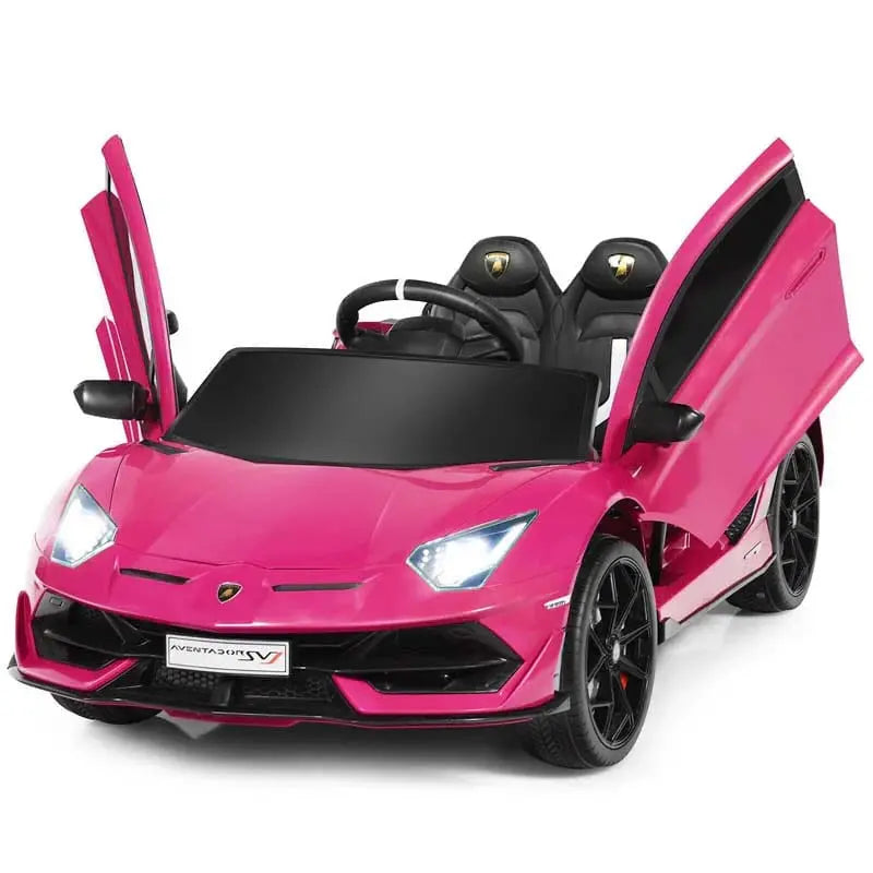 Licensed Lamborghini SVJ Kids Ride-On  12V Battery-Powered Electric Sports Car Toy with Trunk Storage & Parental Remote Control