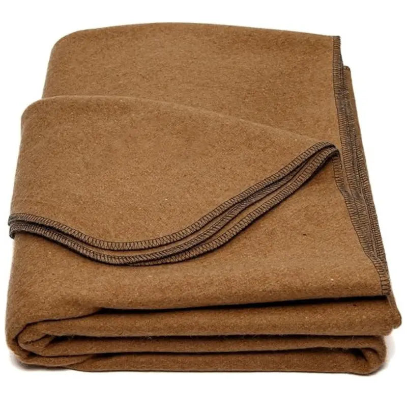 Wool-Blend Travel Blanket (64″ x 88″)  Compact, Warm Throw for Camping & On-the-Go Use