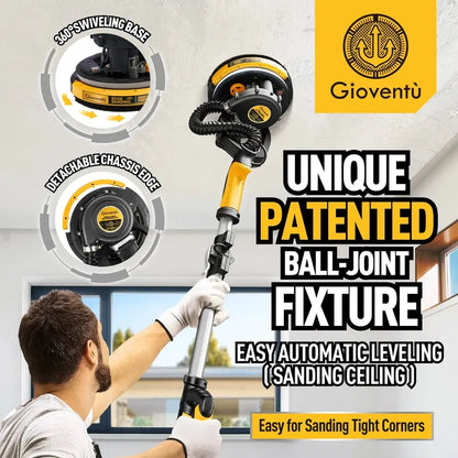 Giovent Electric Drywall Sander with Built-In Vacuum  Designed for Popcorn Ceiling Removal