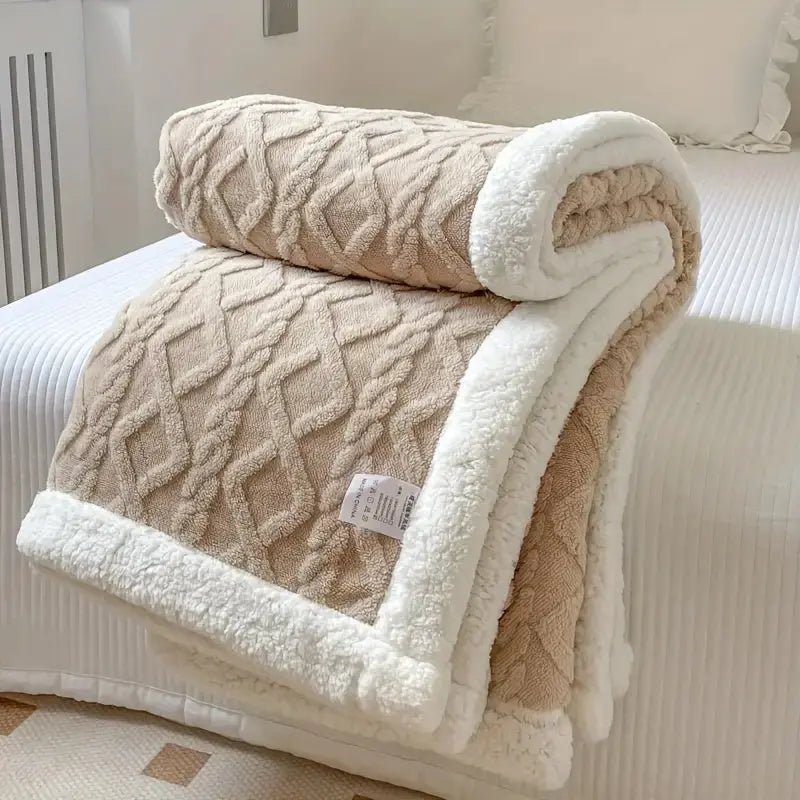 All-Season Reversible Throw Blanket for Living Room & Bedroom