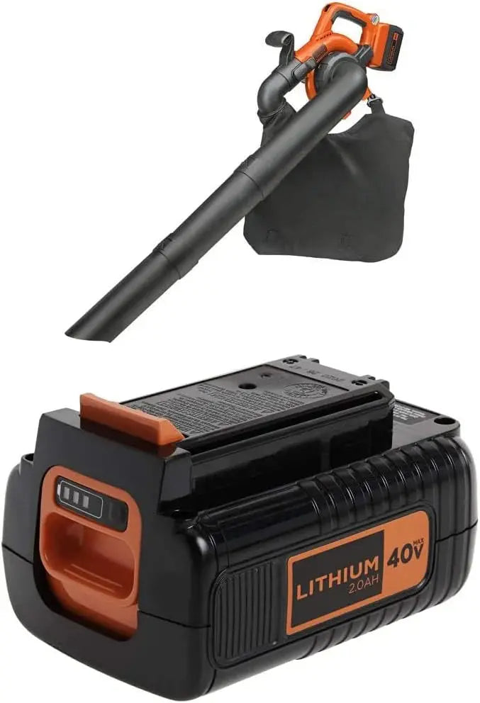 40V MAX Cordless Blower-Vacuum Kit  Includes Two Batteries (2.0 Ah) and Charger