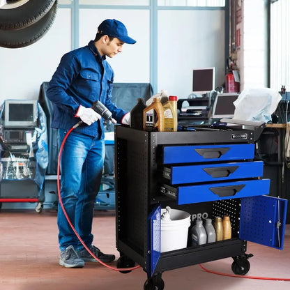 WORKPRO 27.5-Inch 3-Drawer Rolling Tool Chest with Heavy-Duty Casters