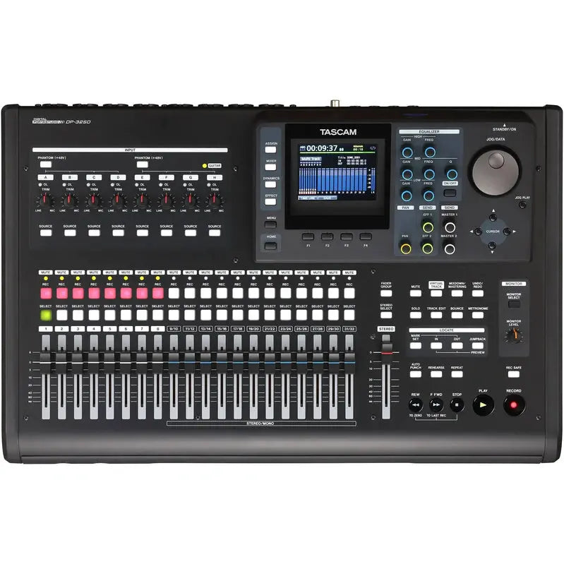 TASCAM DP-32SD 32-Track Digital Recorder  Portable Studio with SD Card Recording