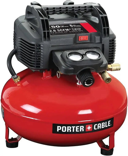 6-Gallon Oil-Free Pancake Air Compressor  Compact, Quiet & Maintenance-Free Design for Home & Light Workshop Use