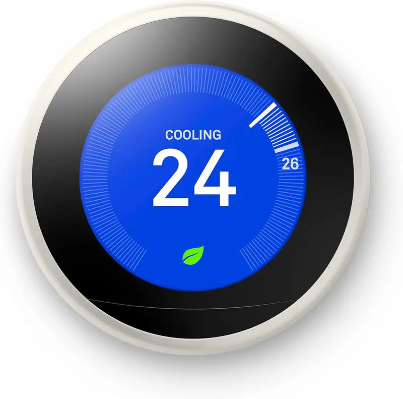 Nest Learning Thermostat (3rd Gen)  Smart Wi-Fi Programmable Thermostat with Alexa Support & Energy Reports  White
