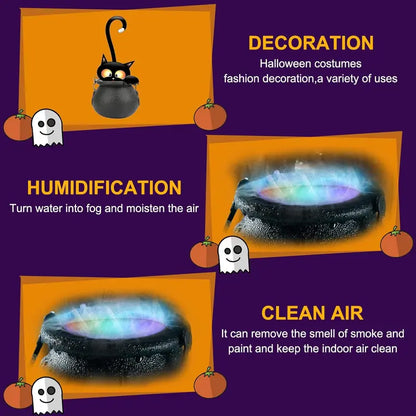 Color-Changing LED Halloween Smoke Machine for Atmospheric Effects