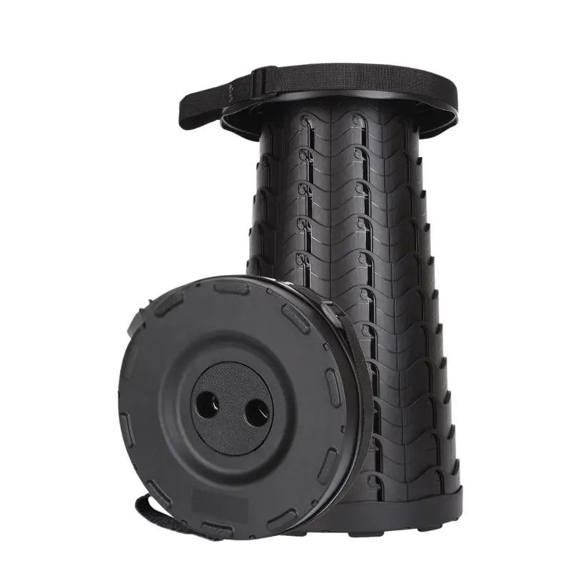 Compact Folding Telescoping Stool  Lightweight Portable Seat for Hiking, Camping & Travel
