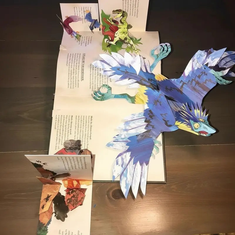Jurassic Pop-Up: 3D Illustrated Dinosaur Book  Interactive Fold-Out Prehistoric Scene Collection