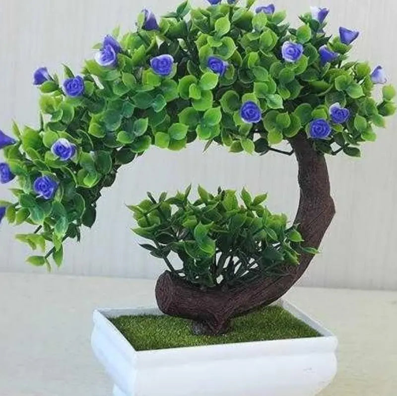 Decorative Artificial Bonsai Plant  Silk Flowers on PVC Stem (20 cm)