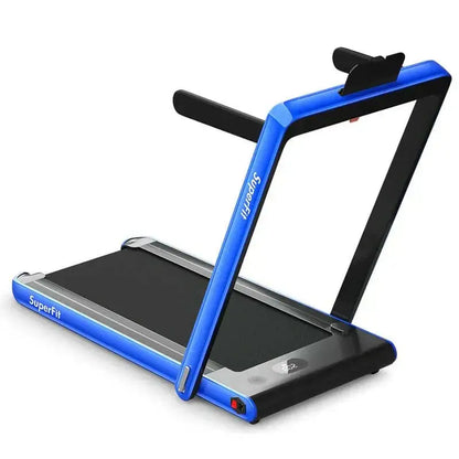 Dual-Mode Folding Treadmill: Under-Desk Walking Machine + Full-Size Running Treadmill (2.25 HP)