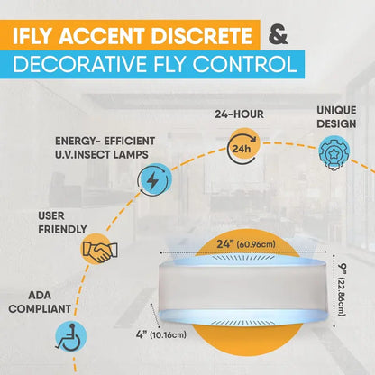 Brand Decorative Bug Light Indoor Fly Trap, 30W Fly Catcher for Home & Restaurants