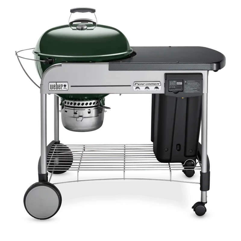 Performer Deluxe 22-Inch Charcoal Grill  Heavy-Duty Steel Construction with Adjustable Vents