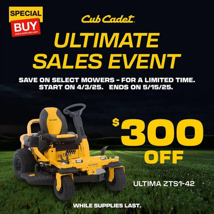 Cub Cadet Ultima ZTS1 Zero-Turn Mower  42-Inch Fabricated Deck, 22-HP Kohler Engine