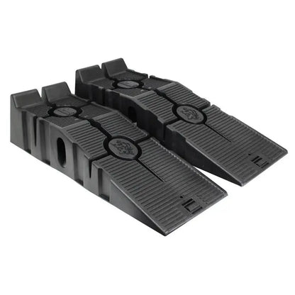 RhinoGear RhinoRamps 11914MI Vehicle Ramp Set  Heavy-Duty Pair Rated for 12,000 lb GVW, Low-Profile Aluminum Design