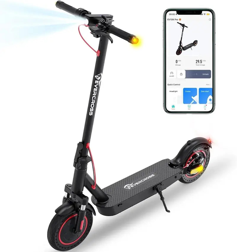 Evercross EV10K Pro Electric Scooter  500W Motor, 35 km Range, 10″ Pneumatic Tires, IP54 Rated