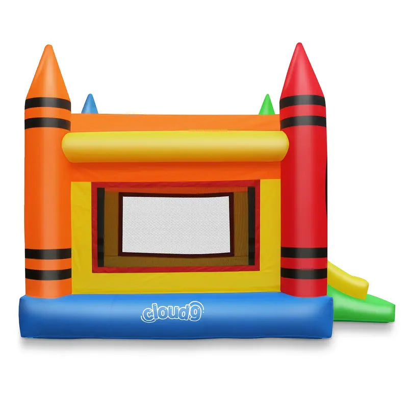 Cloud 9 Crayon Bounce House with Blower