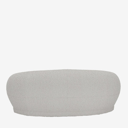 Canap  blanc tissu bouclette Bianca