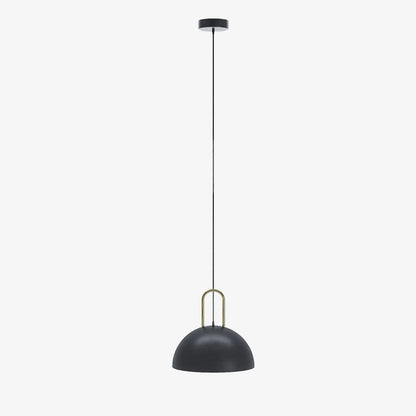 Luminaire suspension m tal noir et or Marivaux